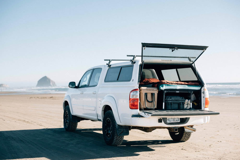 Hideaway Double Camper Bett am Strand | pacificadventureworks.com