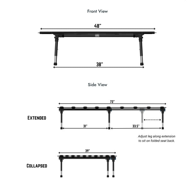 Hideaway XL Dimensions | pacificadventureworks.com