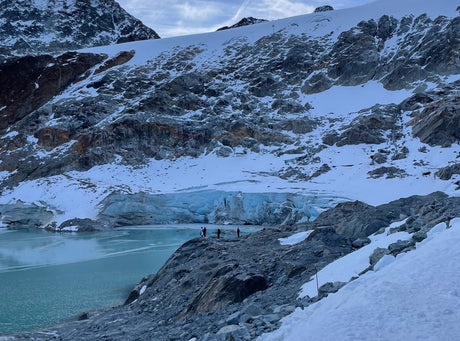 snowline Spikes beim ZARA Film- und Foto-Set auf 3.000m