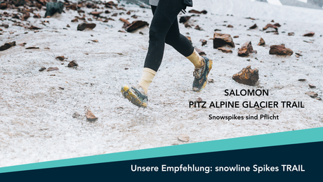 Salomon Pitz Alpine Glacier Trail, snowline Spikes Spikes als Partner - snowline Spikes