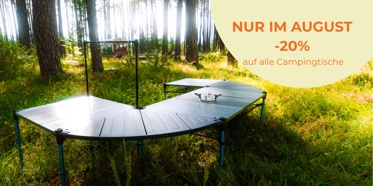 Website Banner AKTIONEN August Deutsch | snowlinecamping.com